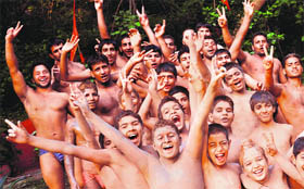 Budding wrestlers of Chandigarh exult after wrestler Sushil Kumar won a silver medal in the Olympics on Sunday.