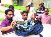 Belongings of the victims being identified at the General Hospital, Sector 6, Panchkula, 