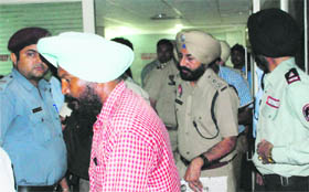 DCP Gurpreet Singh Toor visits the hospital.