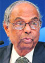 PMEAC chairman C. Rangarajan addressing a press conference in New Delhi on Friday. 