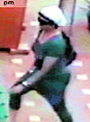 A CCTV clip when she was spotted last at Rajshree Hotel in Chandigarh