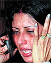A shattered Fiza in tears after she was deserted by Chander Mohan