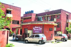 A view of GMCH PG hostel in Jammu. Tribune photo: Anand Sharma