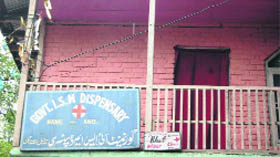 A government ISM dispensary being run from a rented accommodation in south Kashmir.