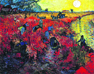 The artist sold The Red Vineyard for 400 Francs
