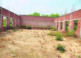 The auditorium, construction of which started 18 years ago, is yet to be completed