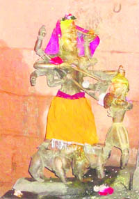 The idol of Goddess Mahishasurmardini that has been stolen from a Berinag temple in Pithoragarh.