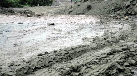 Incessant rain has caused extensive damage to roads in Reasi and its surrounding areas.
