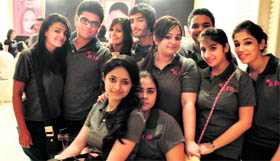 INIFD students during Punjab International Fashion Week in Ludhiana.