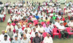 Members of the Uttarakhand SC/ST Employees Federation hold a protest in support of their demand for reservation in promotions in Dehradun on Tuesday. Tribune photo: Vinod Pundir 