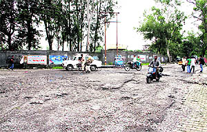 Convent Road in a dilapidated condition in Dehradun