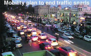 Traffic jams are a routine occurrence in Ludhiana.