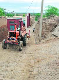 LIFE IN THE SLOW LANE: Development projects have come to a standstill, say Gah villagers
