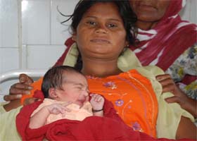The number of deliveries at government-run health institutes has risen because of the incentives