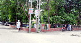 Sahibzada Ajit Singh park in street number 17 of Ajit road is in the eye of a storm over the proposal to sell a portion of it to a private person.