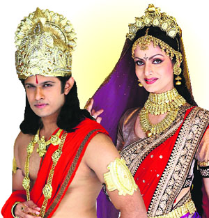 Neil Bhatt and Shikha Swaroop in Ramayan