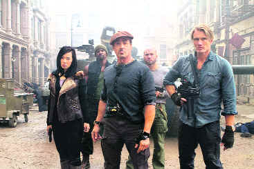 A still from The Expendables 2