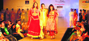 Dehradun Fashion Week Models participate in the Dehradun Fashion Week on Saturday.