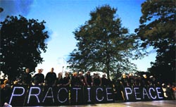Sikhs gather for a vigil in Oak Creek, Wisconsin. The killings of six worshippers at a gurdwara in Wisconsin has thrust attention on white power music, a thrashing, punk-metal genre that sees the white race under siege Photo: Reuters