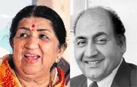 Mohammed Rafi often referred to Lata Mangeshkar (left) as Maharani, which didnt go down well with her 