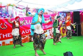 Dancing delight: Students of Punjab Nursing College perform at a function held in the city on Sunday
