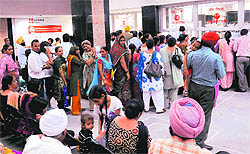 Huge rush of patients at the New OPD of the PGI in Chandigarh