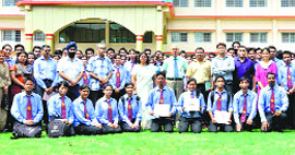 Participants of a quiz competition organised by SGRR Institute of Technology and Sciences in Dehradun on Wednesday. 
