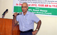 DGM (Projects) RK Chopra addresses a meeting of stakeholders in Bathinda on Thursday.