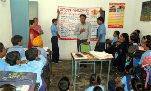 Workshop in progress at National Public School. 