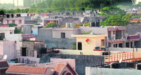A residential area in Mohali.