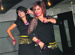Members of a city-based club participate in a dance show to pay tribute to Rajesh Khanna in Ludhiana. 