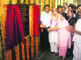 Education Minister Geeta Bhukkal inaugurates the new building of the Government College for Women in Rewari. 