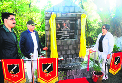 Brig Pradeep Sofat inaugurates a walking plaza at Dalhousie Cantonment.