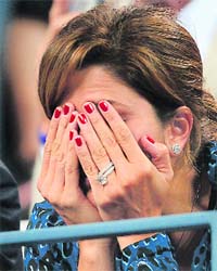 Roger Federers wife Mirka could not bear to watch him lose to Tomas Berdych