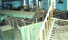 Furniture lies dumped at an abandoned room in the hospital in Amritsar.
