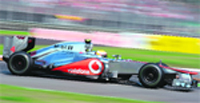 McLaren Mercedess Lewis Hamilton drives during qualifying for the Italian Grand Prix in Monza on Saturday.  AFP