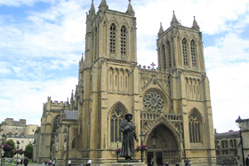 At Bristol Cathedral a surprise awaits Indian visitors, the statue of social reformer Raja Rammohan Roy