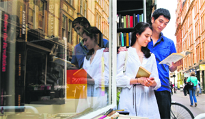 London is full of all kind of book stores, second-hand bookshops, book markets and fairs