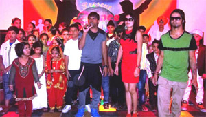 A dance competition underway at the Radcliffe School in Bathinda. 