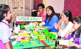 A student during a national-level biology competition in Haridwar on Sunday