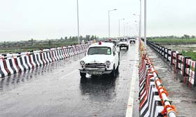 The new bridge over the Sutlej near Gidder Pindi village