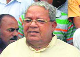 National BJP vice-chief Kalraj Mishra at a press conference at Rehan near Nurpur on Tuesday