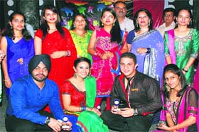 First-year students of Khalsa College of Law after being chosen in the Ms and Mr Fresher Contest during a fresher's party held in Jalandhar on Tuesday