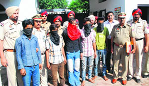 The accused in police custody in Ludhiana on Tuesday.