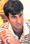 Yuki Bhambri talks with the press in Chandigarh on Tuesday.