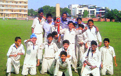 The victorious team of Sacred Heart Convent School, Sarabha Nagar, in Ludhiana on Wednesday. a tribune photograph
