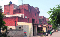 Houses for riot victims at Dugri in Ludhiana. a tribune photograph