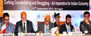 Governor NN Vohra and other dignitaries attend a seminar in Srinagar on Thursday.
