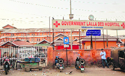 Doctors of the Government Lal Ded Hospital are in thick of controversy after the death of a newborn and the mother due to alleged negligence. a file photograph