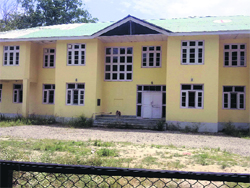 The new building of a primary health centre in Baramulla continues to be non-functional. photo by writer